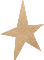 Brown Star Illustration 